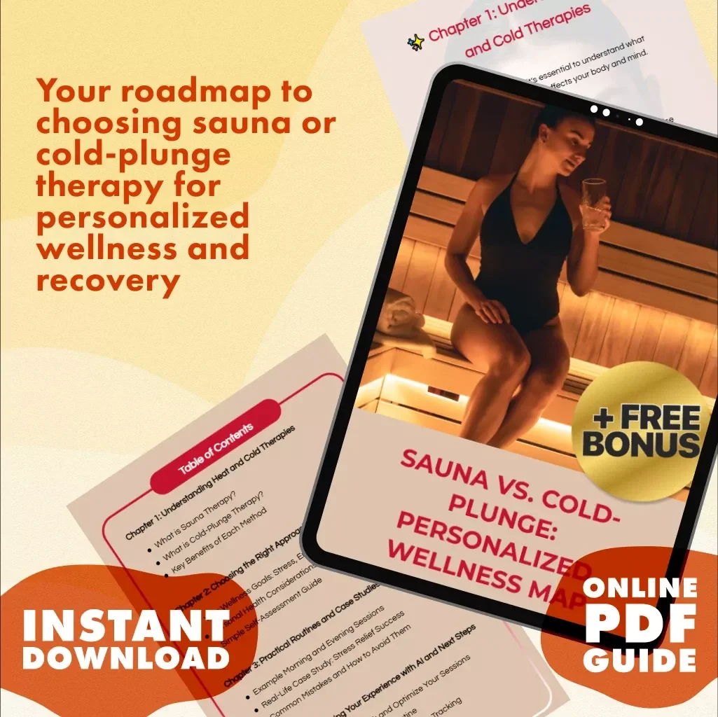 Sauna vs. Cold-Plunge: Personalized Wellness Map | Digital Guide for Choosing Sauna or Cold-Plunge Therapy, Wellness Goals & AI Routine Optimization