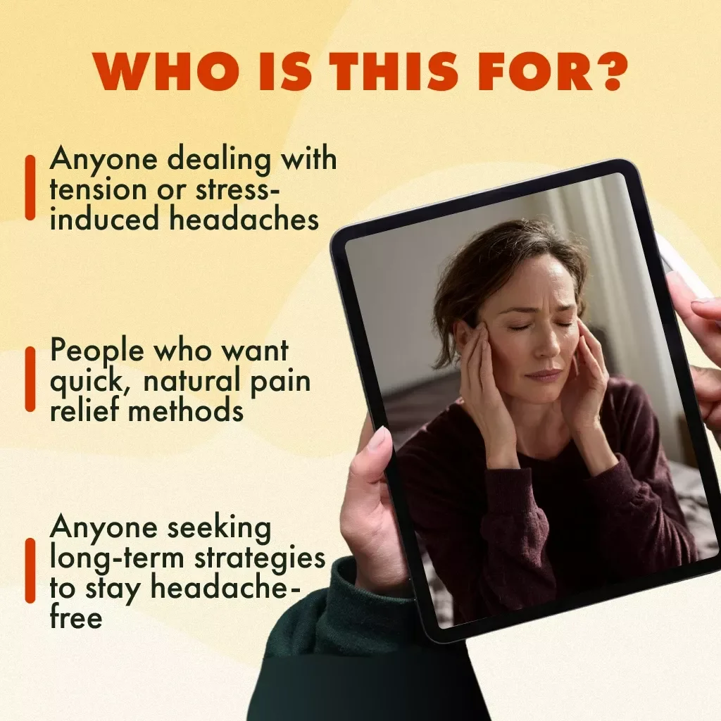 Instant Relief: Your Quick Guide to Stress Headache Freedom | Digital Download Guide | How to Relieve Stress Headache Immediately