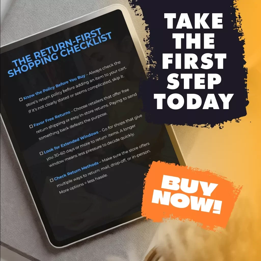 The Return-First Shopping Checklist | Digital Download Guide for Smart Return-First Planning, Easy Returns, and Hassle-Free Shopping