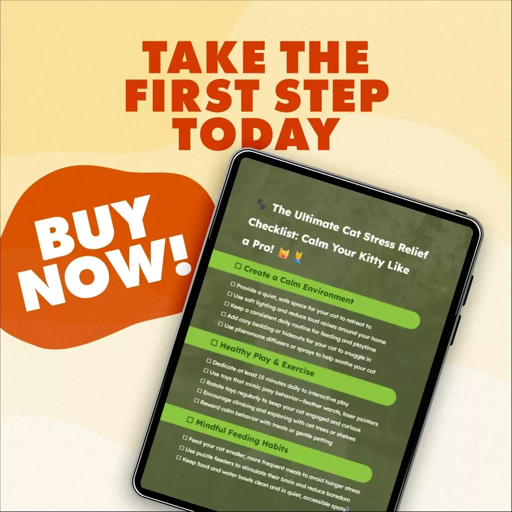 The Ultimate Cat Stress Relief Checklist: Calm Your Kitty Like a Pro | Digital Download Guide for Cat Stress Relief, eBook & Printable Cheatsheet