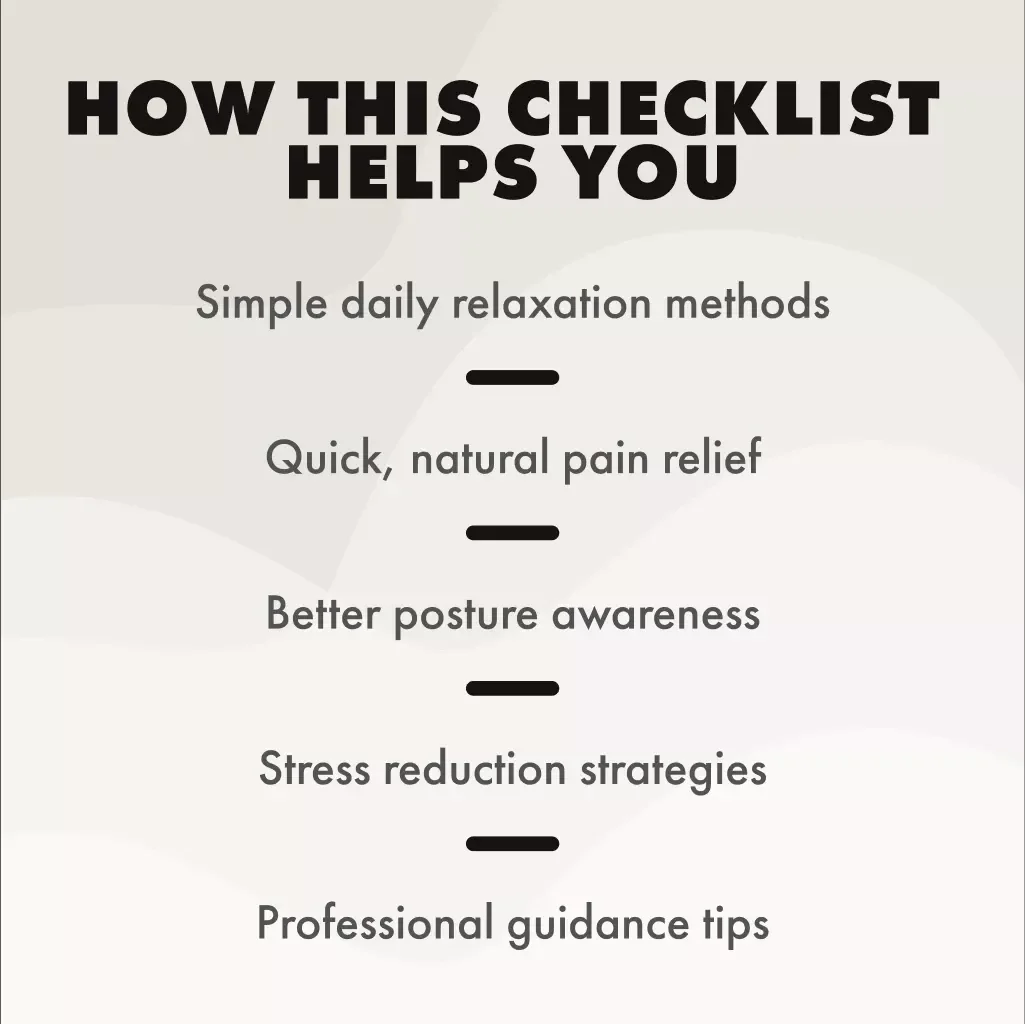 Quick Relief for Jaw Pain from Stress Checklist | Instant Digital Download | How to Relieve Jaw Pain from Stress Guide