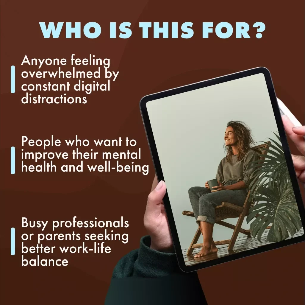 One-Week Digital Detox Plan for Stress Relief: Reset Your Mind - eBook Guide