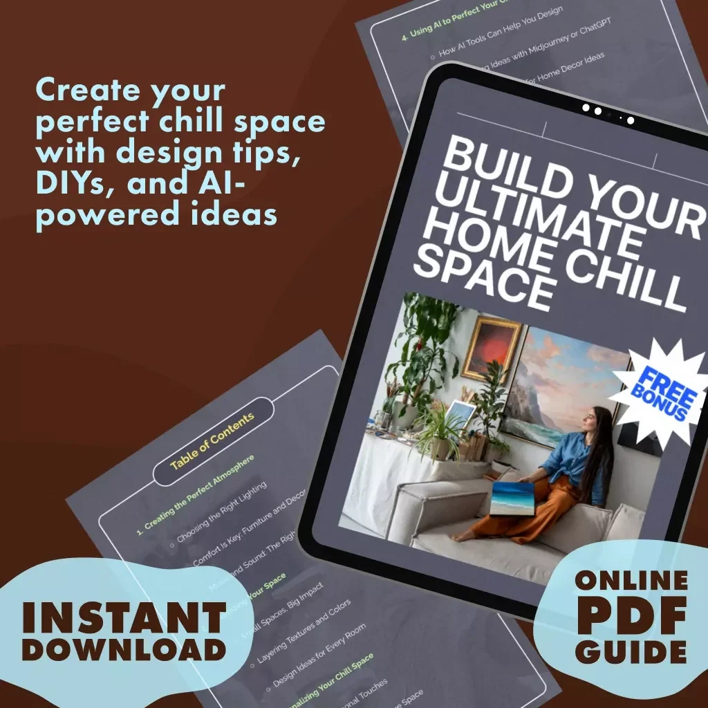 Build Your Ultimate Home Chill Space Guide | Digital Download | Home Decor DIY | AI Interior Design Resource