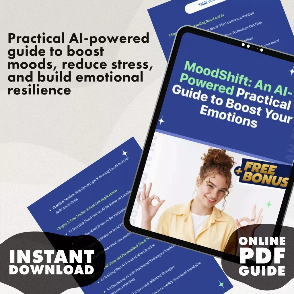 MoodShift: An AI-Powered Practical Guide to Boost Your Emotions | Digital Download eBook for Emotional Wellbeing, Mood Shifts, and Self-Care
