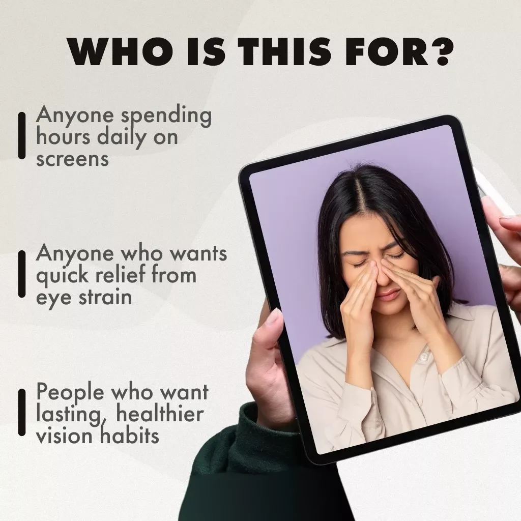 Eyes Unplugged: A Practical Guide to Relieving Eye Stress | Digital Download Guide for Screen Fatigue, Vision Health & Daily Wellness Tips