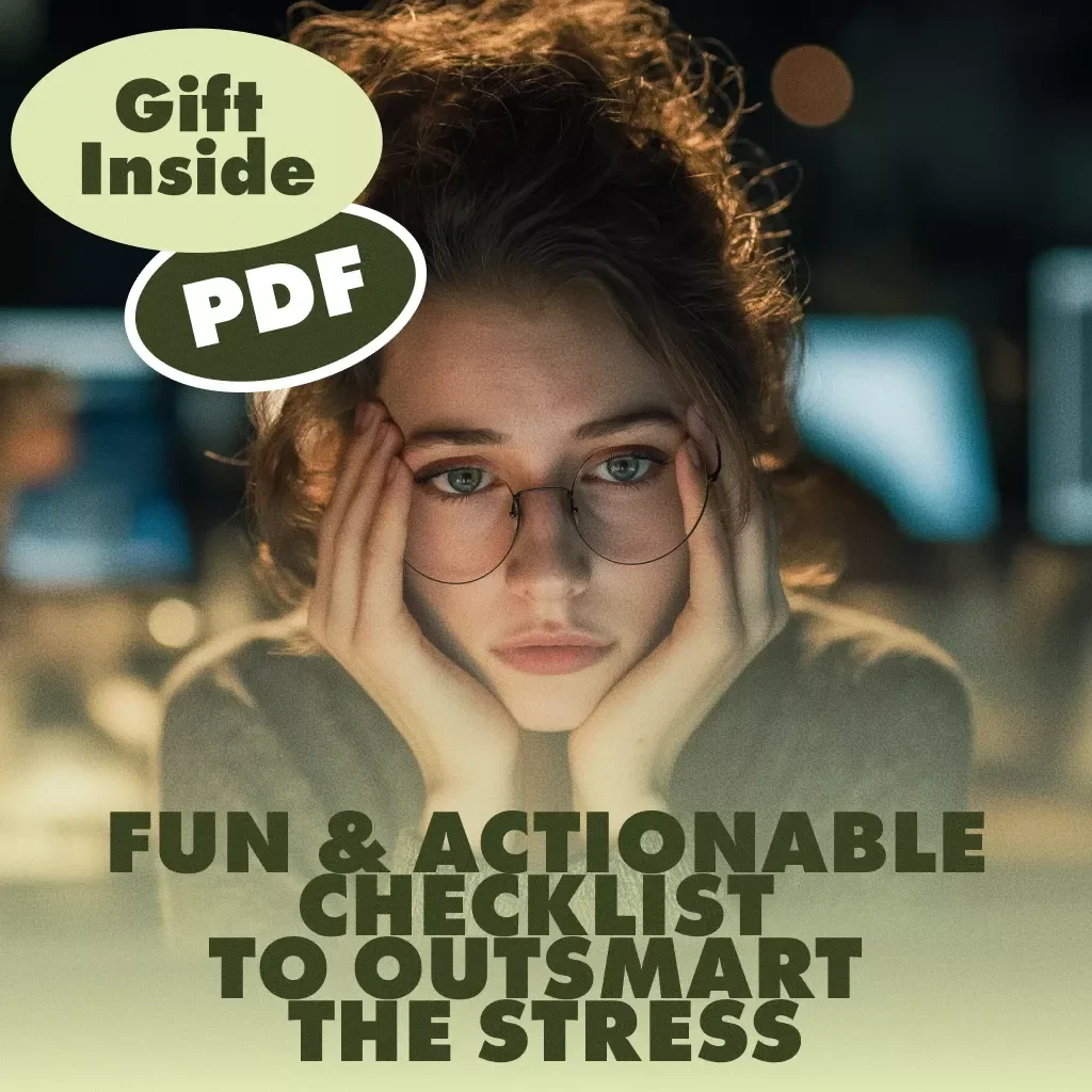 Your Fun & Actionable Checklist to Outsmart the Stress | Digital Download | Physiological Effects of Stress Guide & Daily Relief Plan