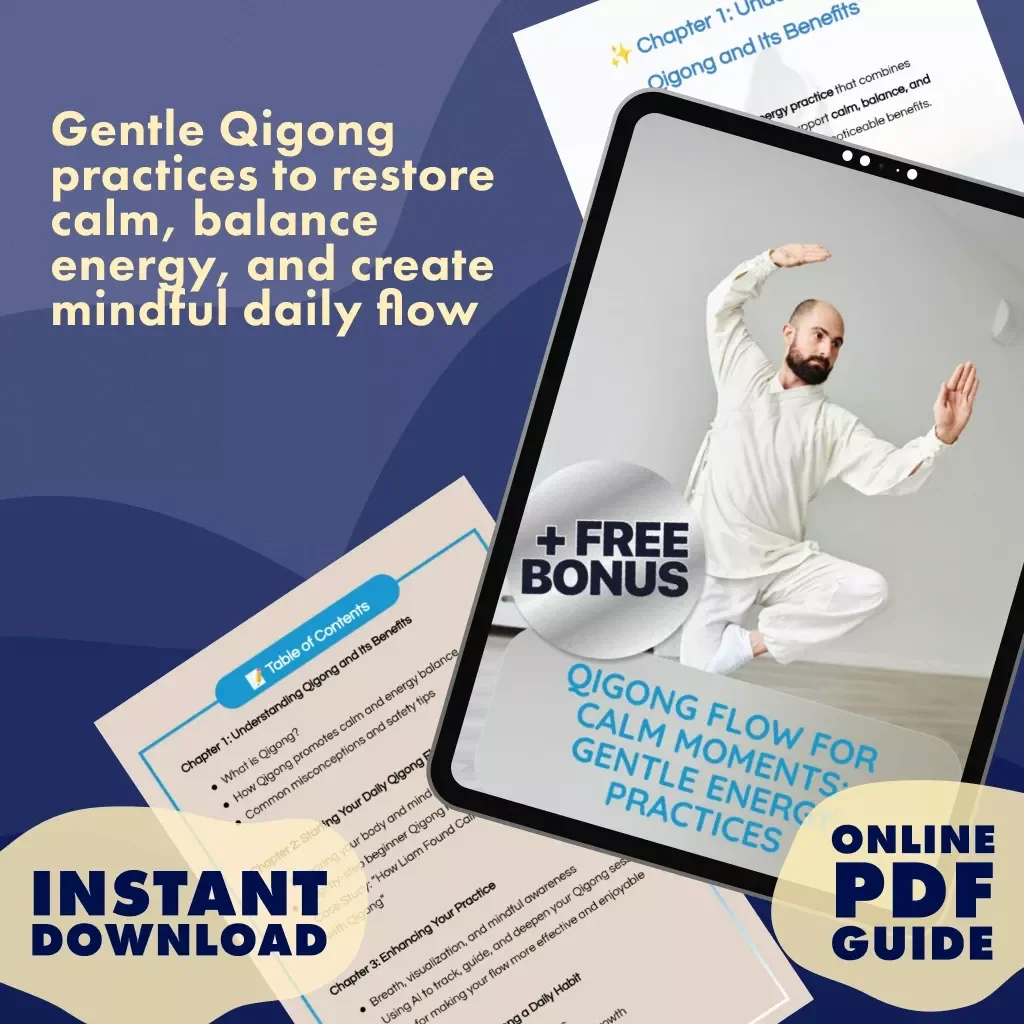 Qigong Flow for Calm Moments: Gentle Energy Practices | Digital Guide for Stress Relief, Mindfulness, and Daily Wellness Routine