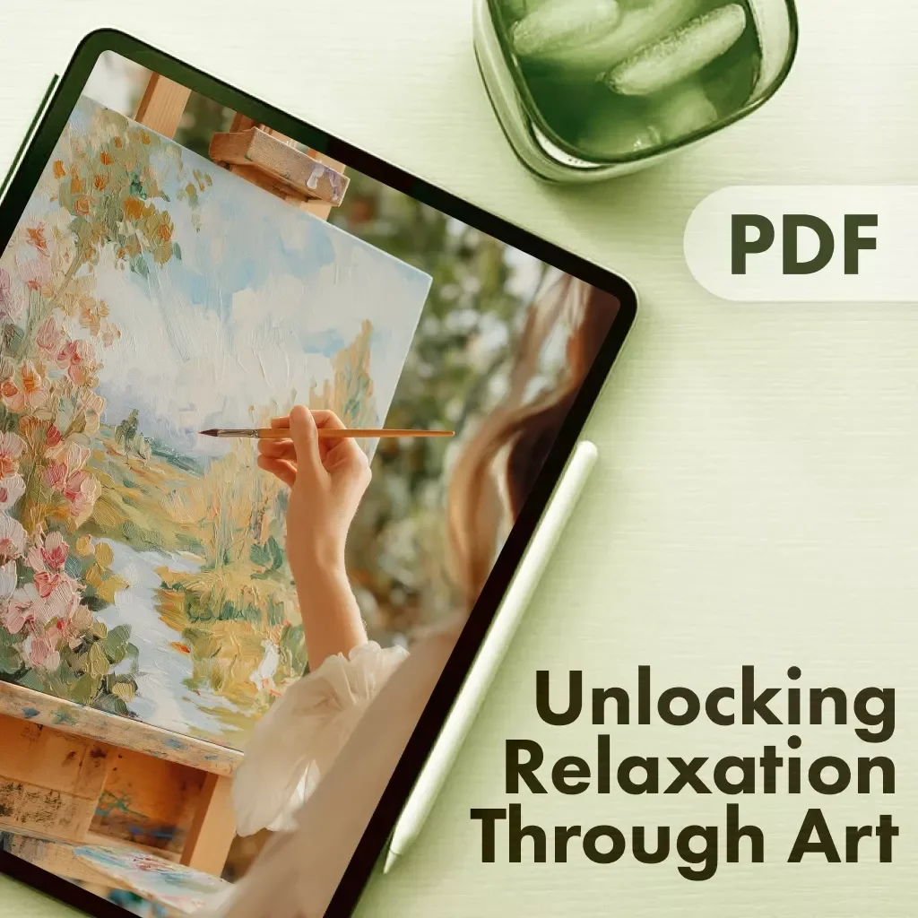 Unlocking Relaxation Through Art | Art as Relaxation Workbook | Mindful Creativity Digital Guide