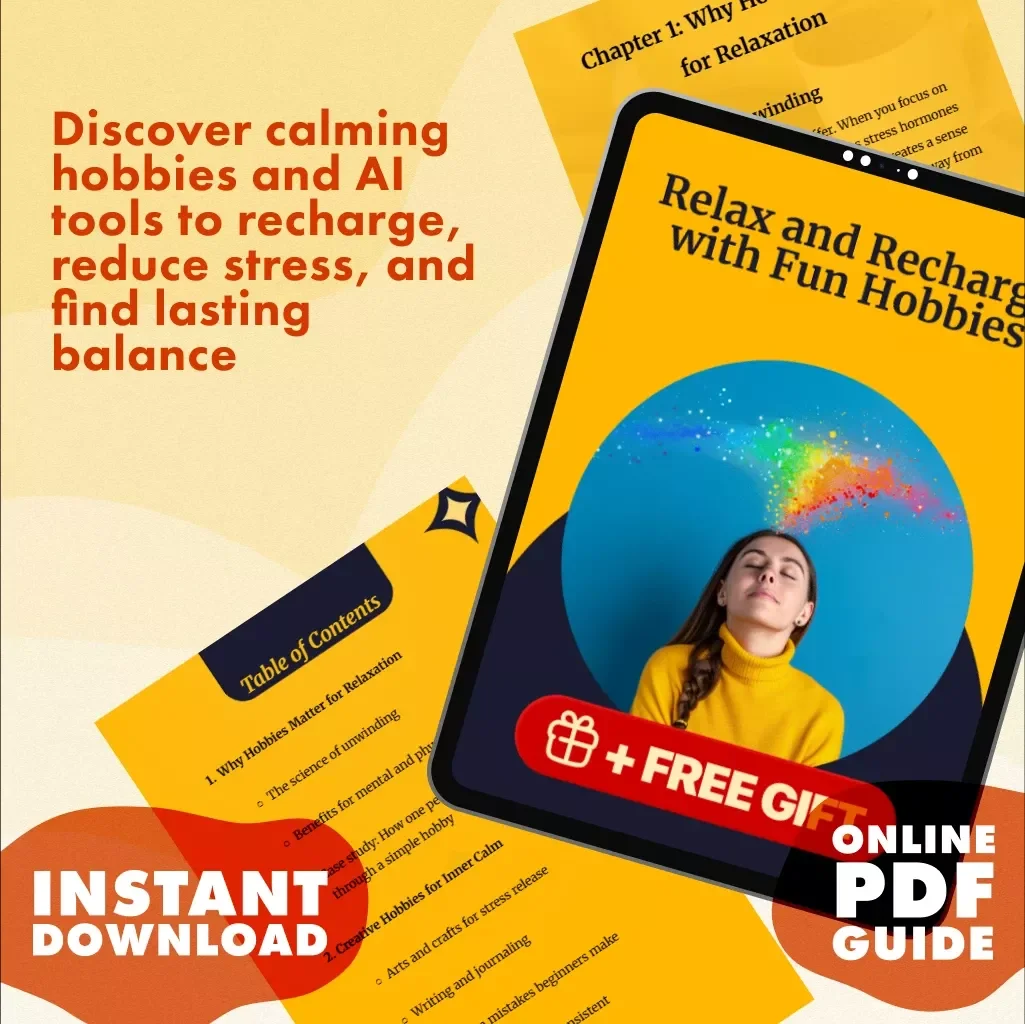 Relax and Recharge with Fun Hobbies | Digital Guide to Hobbies for Relaxation, Stress Relief, and Mindful Living