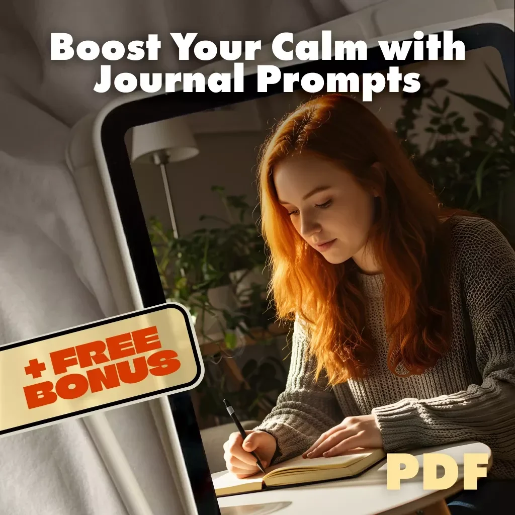 Boost Your Calm with Journal Prompts | Digital Guide for Stress Relief, Mindfulness, and Anxiety Support | Journal Prompt Calm Booster eBook