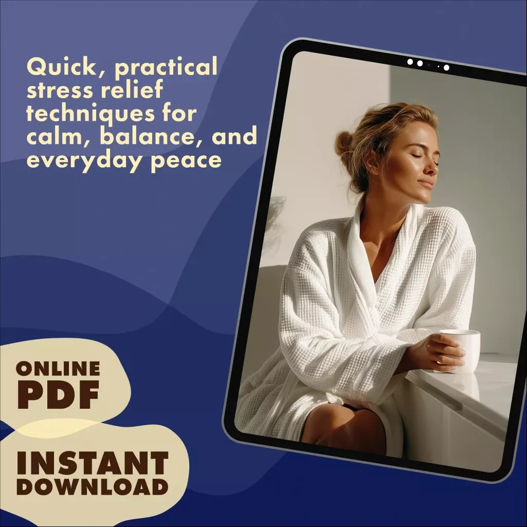Checklist: Your Stress-Free Routine | Printable Digital Download for Stress Relief Techniques, Mindfulness & Daily Self-Care Guide