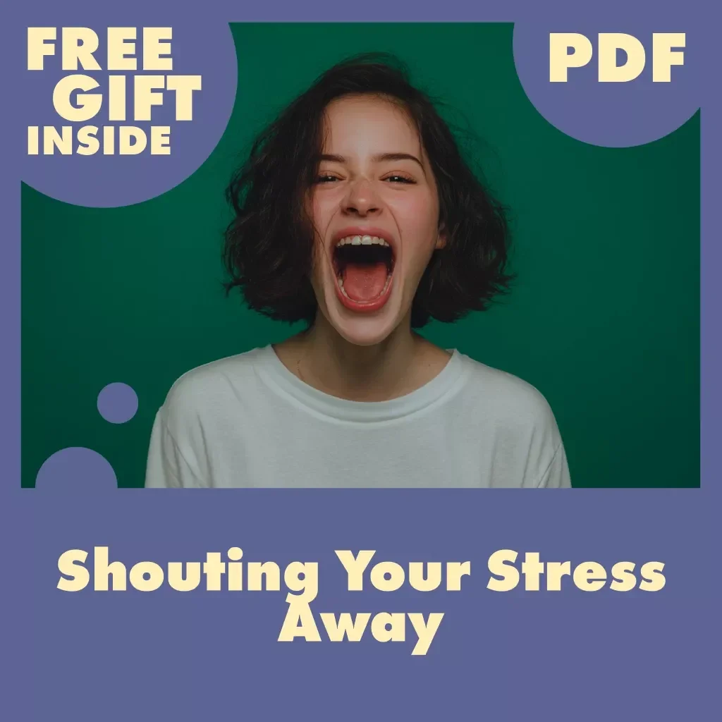 Shouting Your Stress Away Checklist | Stress Relief Digital Download | Does Shouting Relieve Stress Guide for Relaxation & Emotional Release
