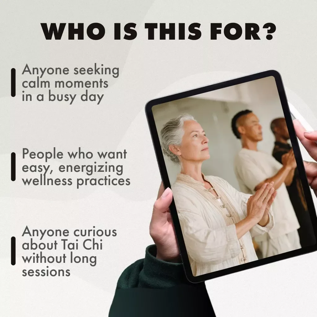 Tai Chi Micro Practice Guide: Calm, Balance, and Energy | Digital Download | Mindfulness, Wellness & Daily Routine eBook