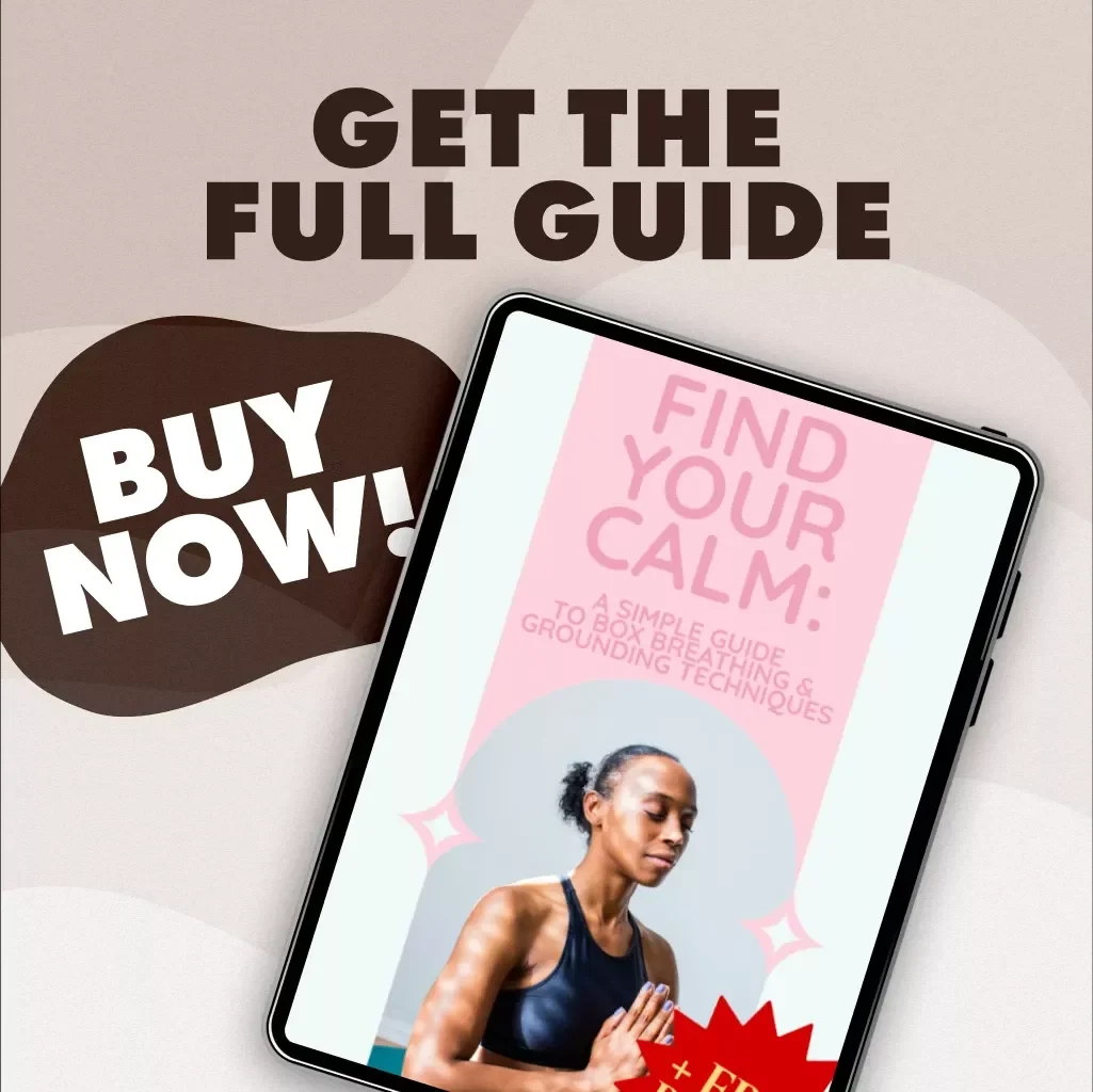 Find Your Calm: A Simple Guide to Box Breathing & Grounding Techniques | Stress Relief eBook | Digital Coping Strategy for Anxiety & Mindfulness
