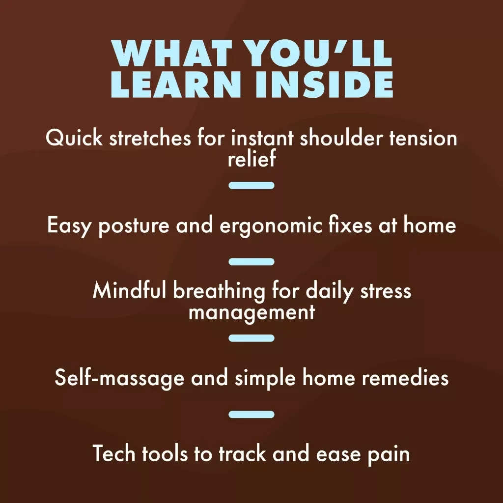 Stress Off Your Shoulders: A Simple Guide to Relieving Upper Back Pain | Digital Download eBook for Natural Stress Relief, Self-Care & Posture Support