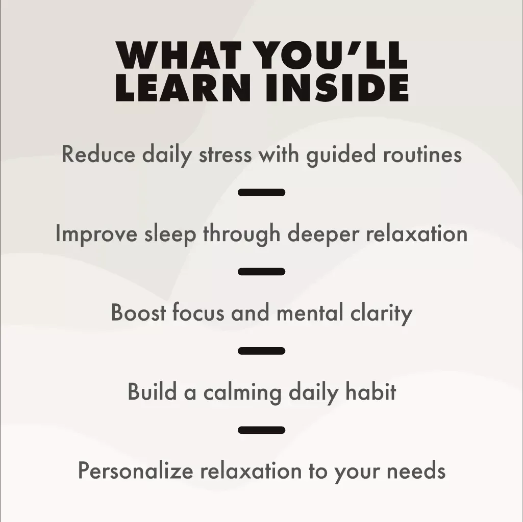 Relax & Recharge: Your Easy Map to Progressive Muscle Relaxation | Stress Relief eBook, Wellness Guide, Easy Progressive Muscle Relaxation Map, Digital Download