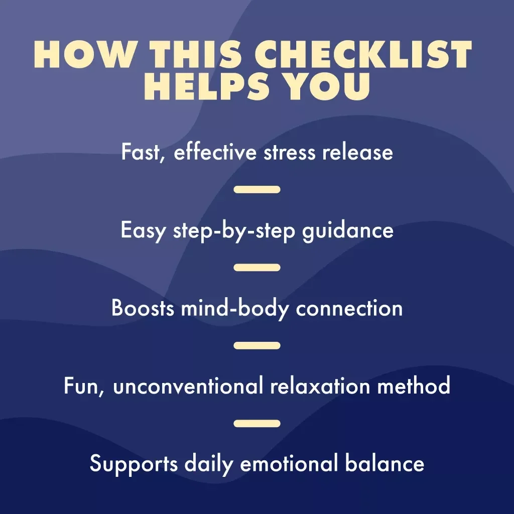 Shouting Your Stress Away Checklist | Stress Relief Digital Download | Does Shouting Relieve Stress Guide for Relaxation & Emotional Release