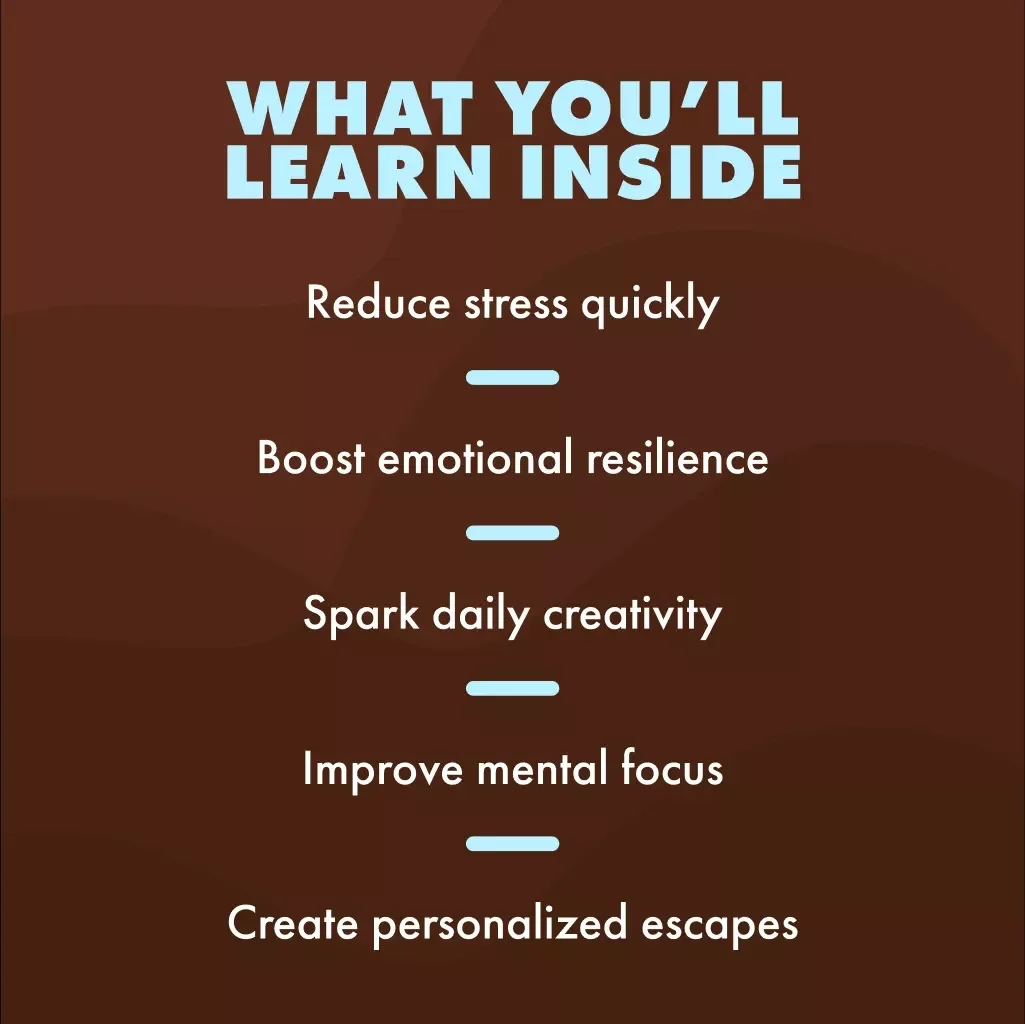 Your Mind’s Getaway: A Simple Guided Imagery Escape | Relaxation Guide, Stress Relief eBook, Mindfulness Digital Download