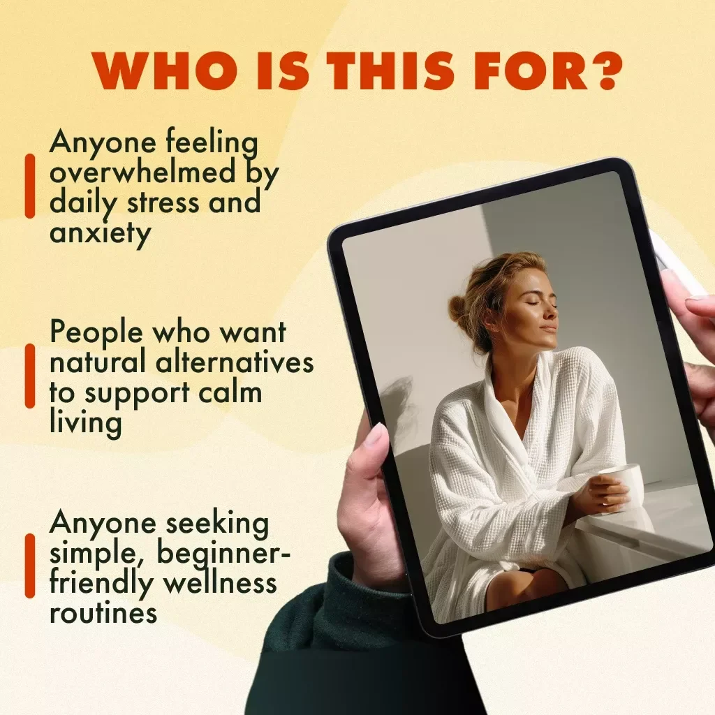 Natural Herbs for Stress and Anxiety Relief | Holistic Wellness eBook | Digital Download Guide to Herbs for Stress and Anxiety