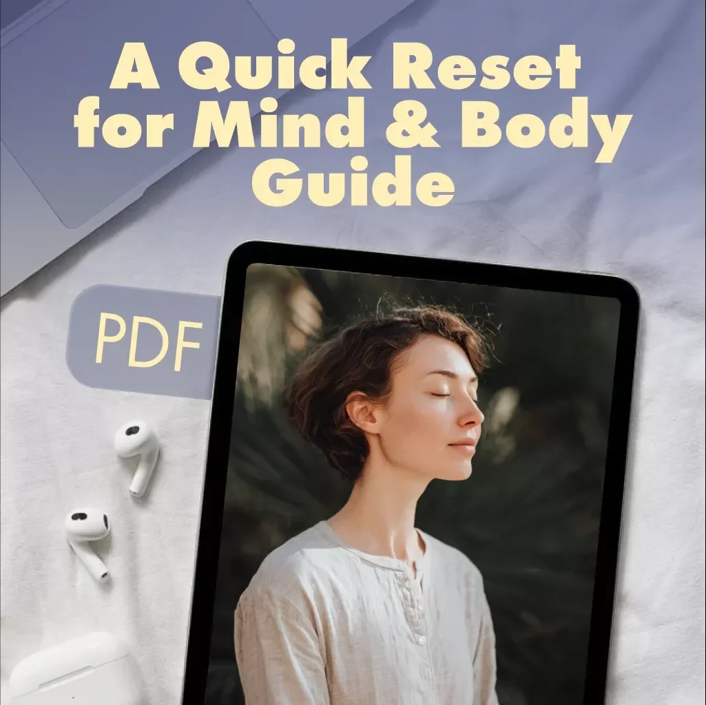 Simple Grounding Steps for Instant Calm: A Quick Reset for Mind & Body Guide | Digital Download