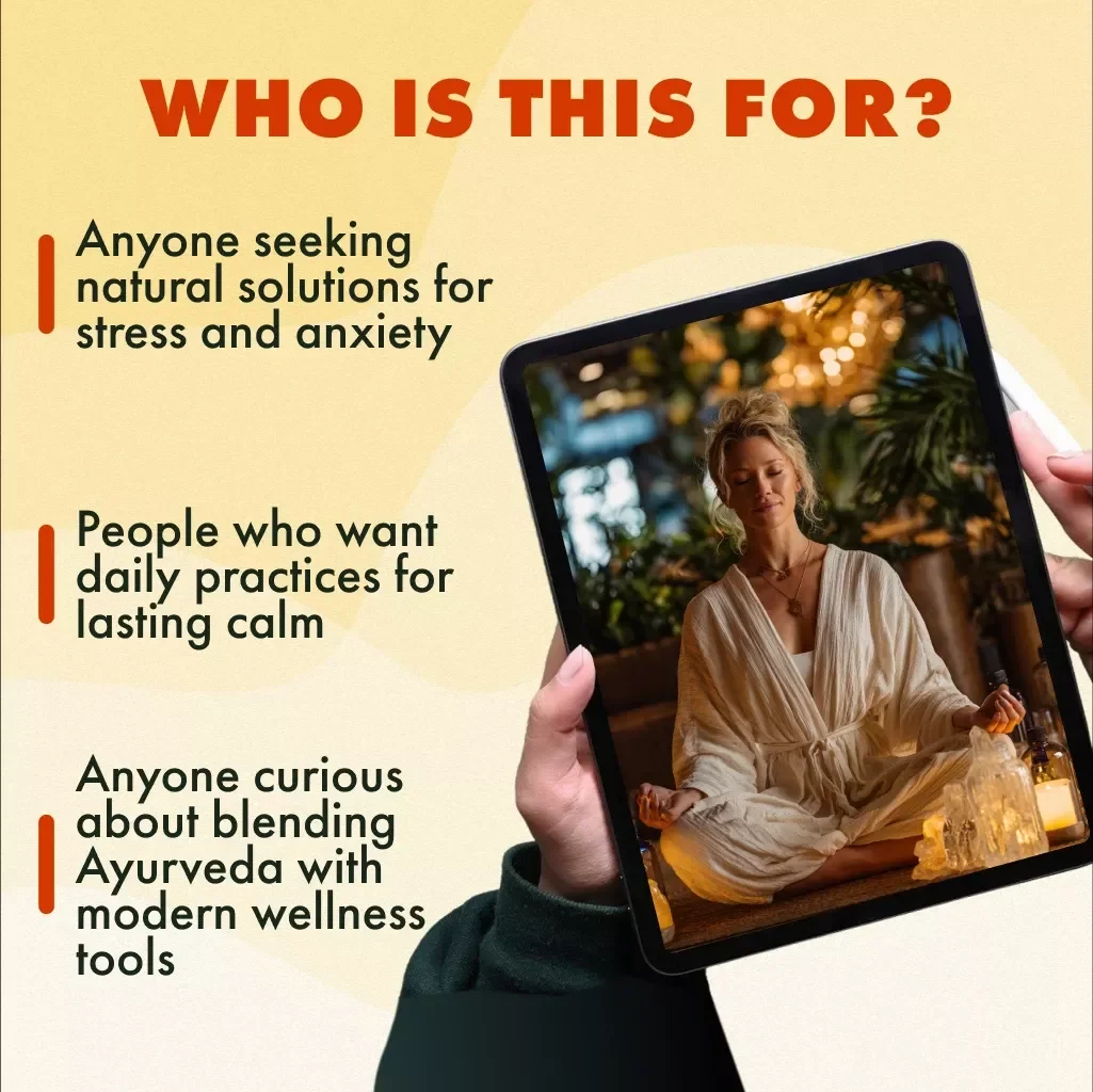 Calm from Within: Ayurvedic Solutions for Stress and Anxiety | Digital Download eBook on Ayurvedic Medicine for Stress and Anxiety, Herbal Remedies, Routines & Mind-Body Balance