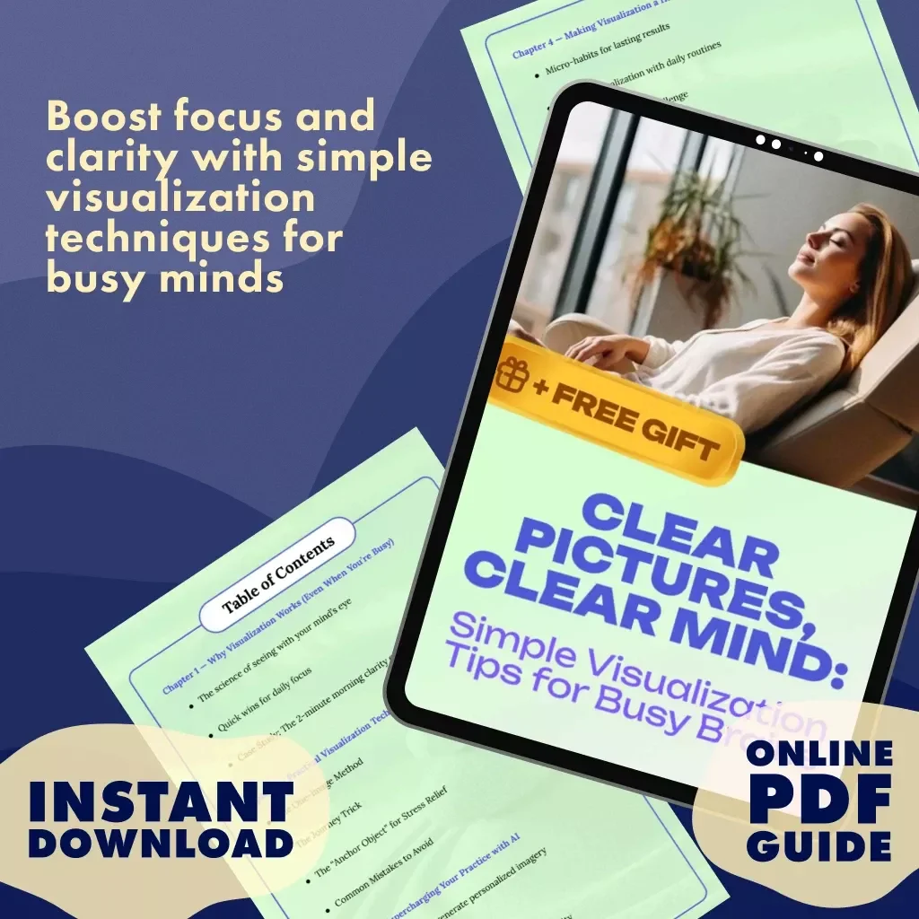 Clear Pictures, Clear Mind: Simple Visualization Tips for Busy Brains | Digital Download Guide