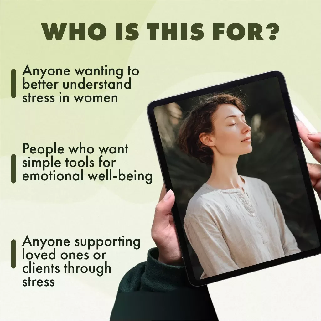 Checklist: Signs of Stress in Women | Digital Download Guide for Emotional, Physical, Behavioral & Cognitive Stress Awareness
