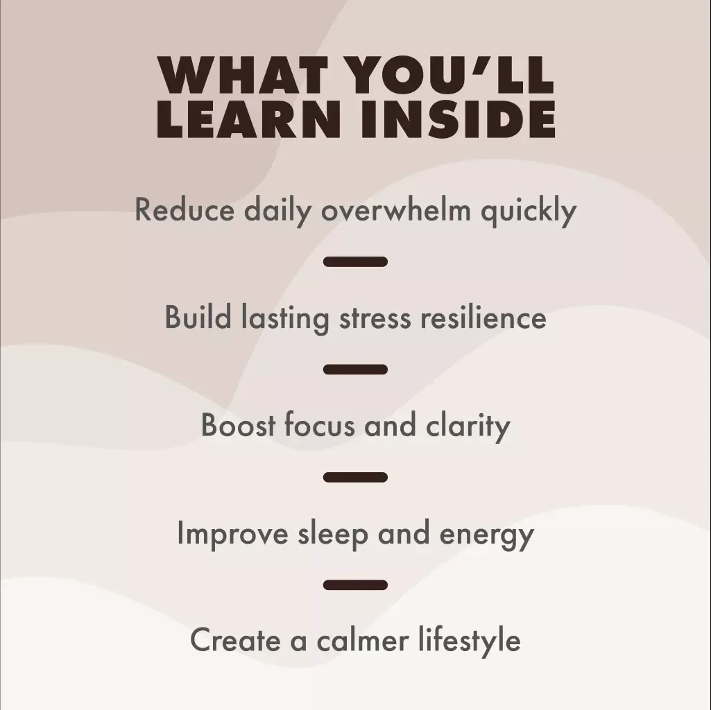 Stress Less, Live More: Practical Strategies to Regain Calm and Control | eBook on How to Manage Stress, Self-Care Guide, Digital Download