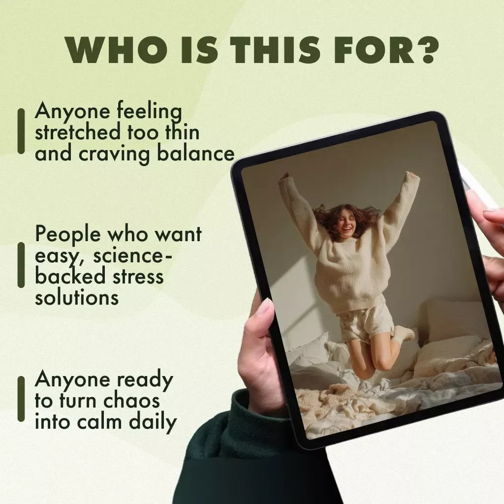 Your Fun & Actionable Checklist to Outsmart the Stress | Digital Download | Physiological Effects of Stress Guide & Daily Relief Plan