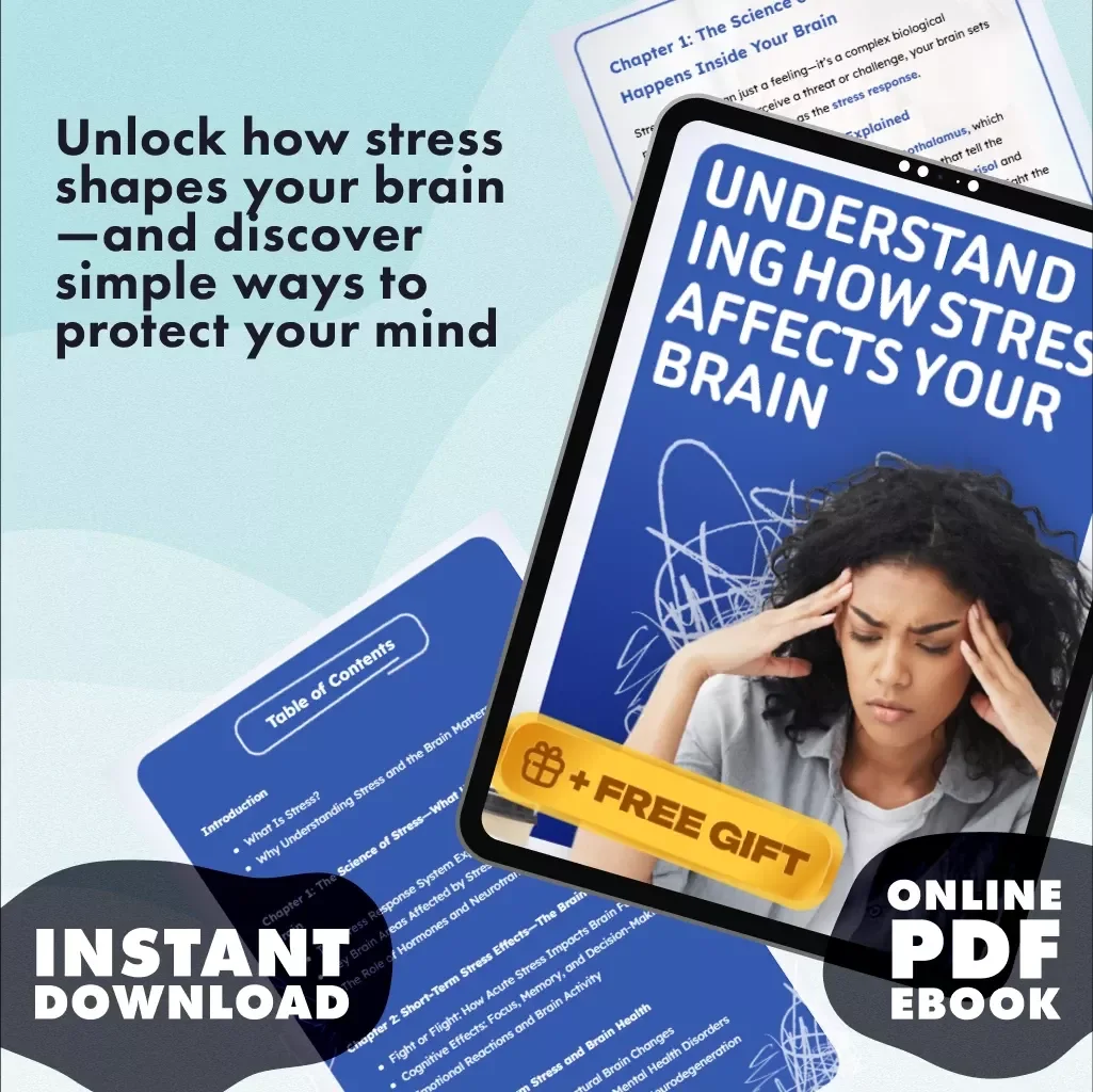 Understanding How Stress Affects Your Brain | Ebook Guide on the Effects of Stress on the Brain, Stress Management, and Brain Wellness Digital Download