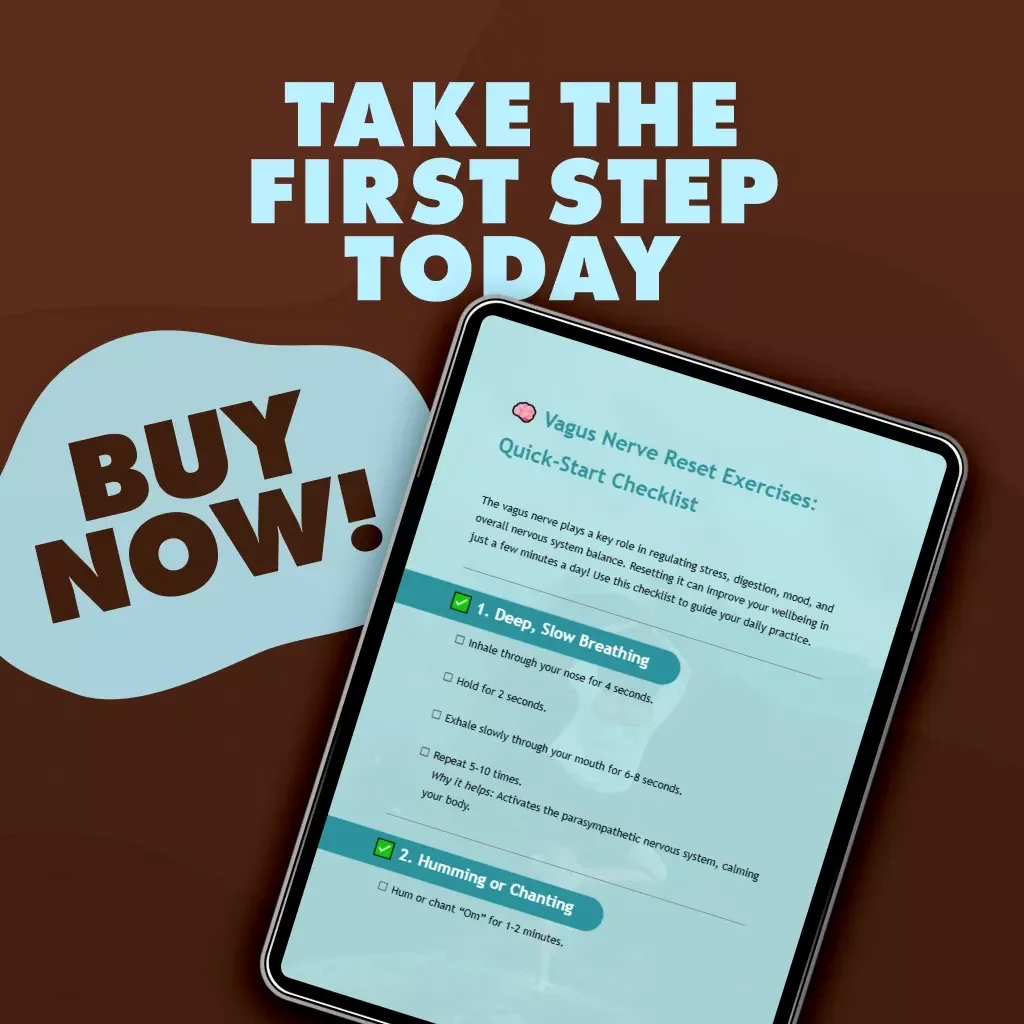 Vagus Nerve Reset Exercises: Quick-Start Checklist | Instant Digital Download for Stress Relief, Nervous System Balance & Daily Wellness