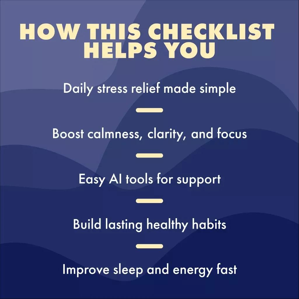 30-Day Stress Reset Challenge: Your Actionable Checklist | Digital Download Guide, eBook & Wellness Checklist for Stress Relief, Mindfulness & Self-Care