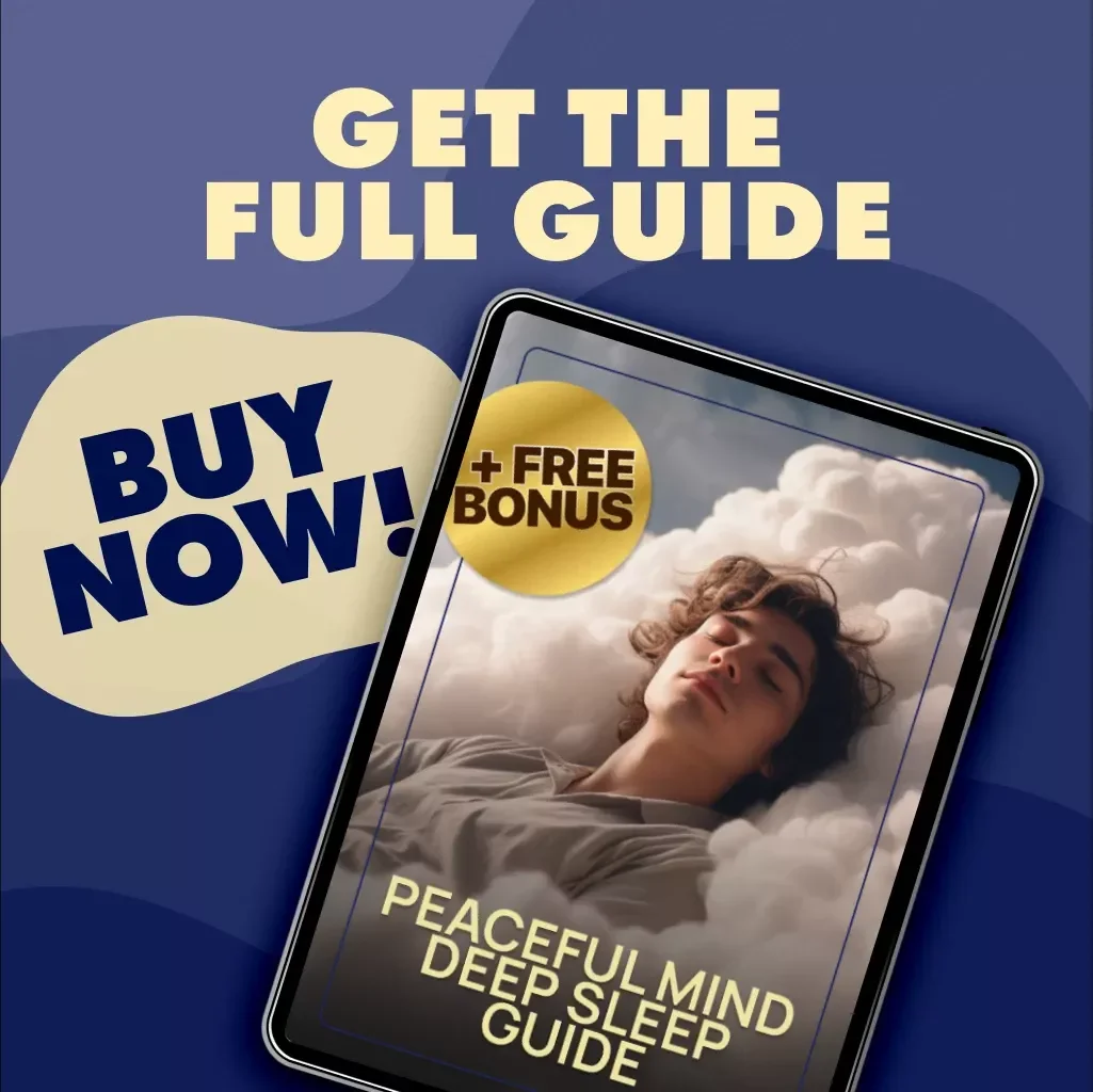 Peaceful Mind Deep Sleep Guide | Meditation for Relaxation and Sleep | Digital Download eBook & Checklist for Better Rest