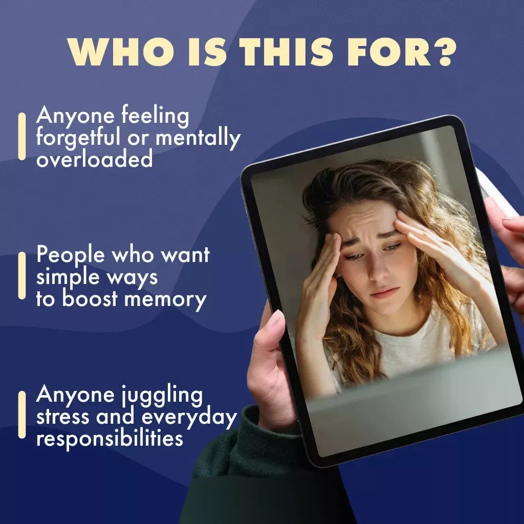 A Fun & Actionable Checklist on How Stress Affects Your Memory | Printable Digital Download | Brain Health, Mindfulness & Productivity Guide