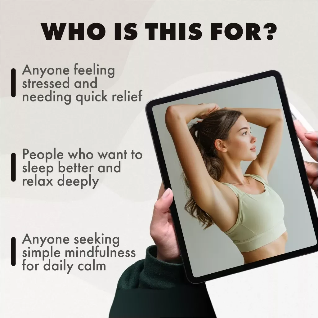 Progressive Muscle Relaxation: Easy-Step Checklist | Stress Relief, Relaxation Guide, Anxiety Support, Mindfulness eBook, Digital Download
