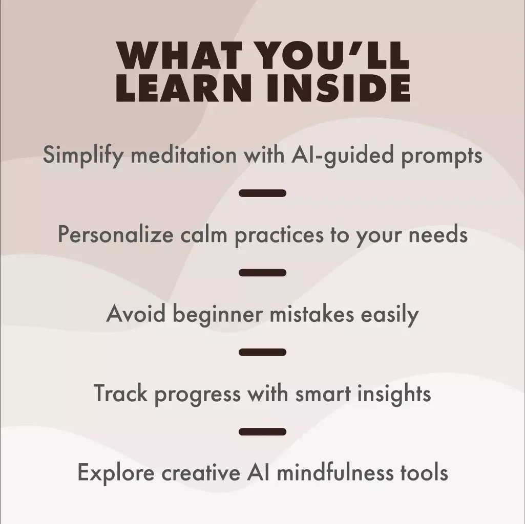 Meditate Smarter: Setting Up Your AI-Guided Calm | Digital Download Guide for AI-Guided Meditation Setup, eBook for Mindfulness & Calm Living