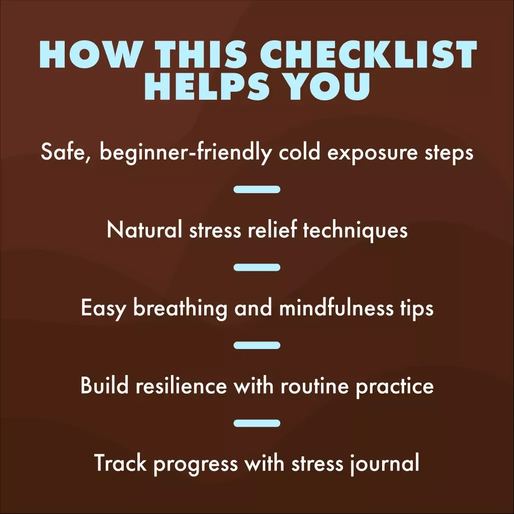 Do Ice Baths Help With Stress? – Quick Checklist | Stress Relief Guide, Wellness Digital Download, Cold Exposure eBook