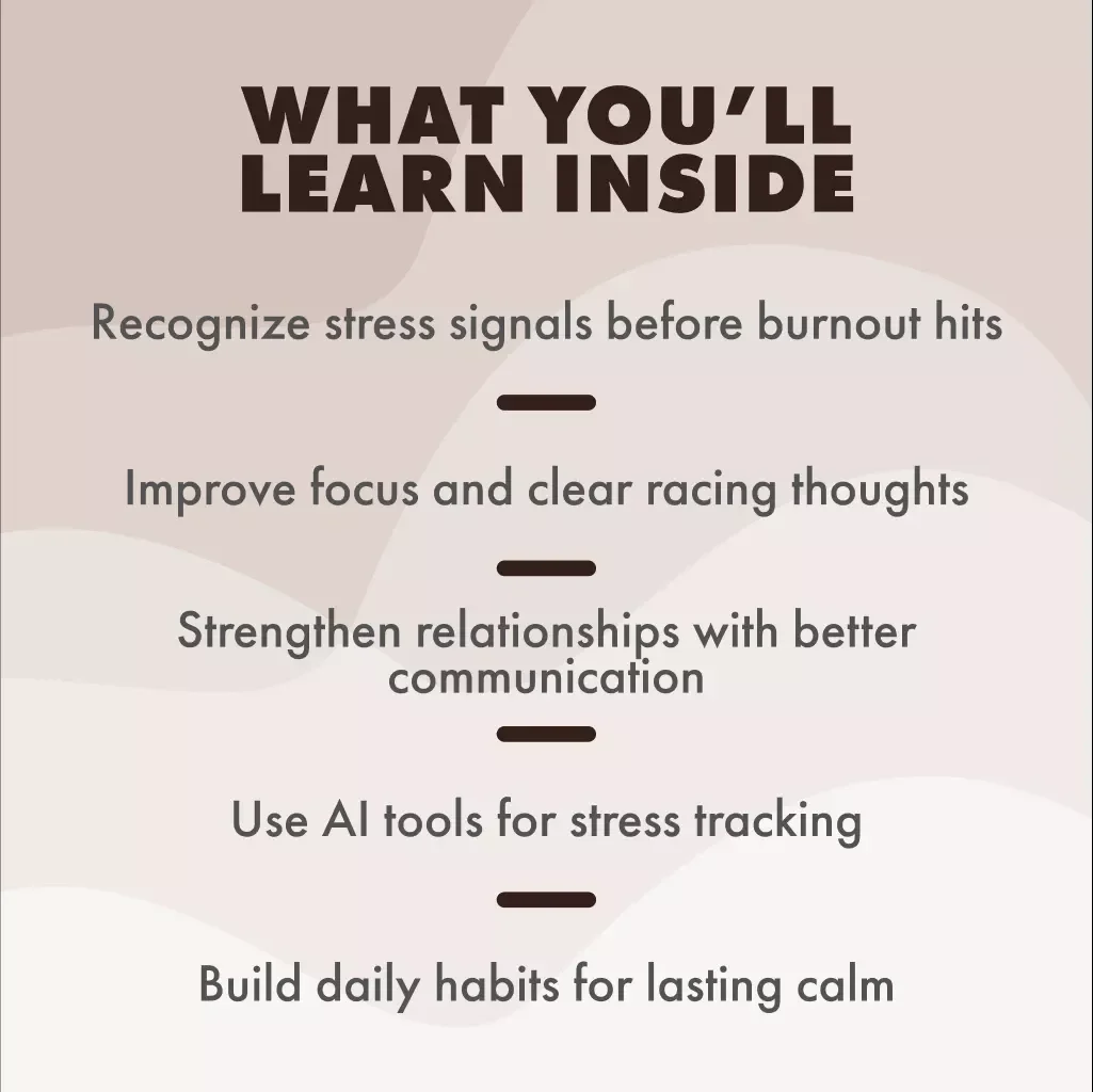 Stress Signals: Spotting the Silent Signs Before They Hit | Stress Awareness eBook | Digital Download Guide for Managing Stress, Burnout & Mental Health
