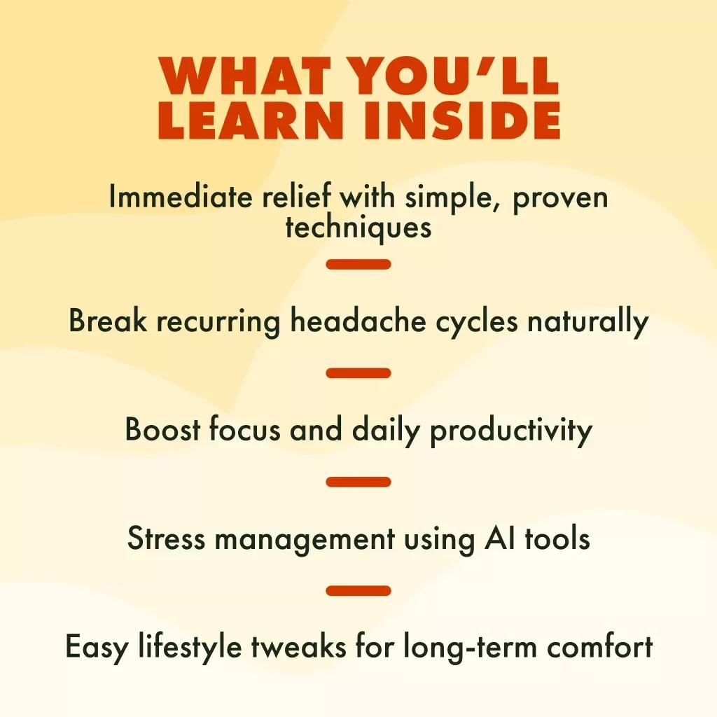 Instant Relief: Your Quick Guide to Stress Headache Freedom | Digital Download Guide | How to Relieve Stress Headache Immediately
