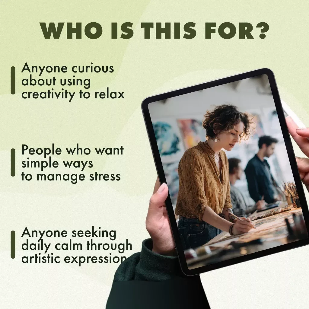 Unlocking Relaxation Through Art | Art as Relaxation Workbook | Mindful Creativity Digital Guide