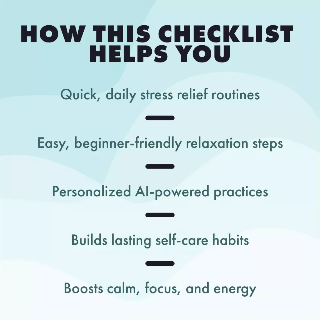 7-Day Relaxation Skills Bootcamp: Your Actionable Checklist | Digital Download eBook, Stress Relief Guide, AI-Powered Relaxation Journal