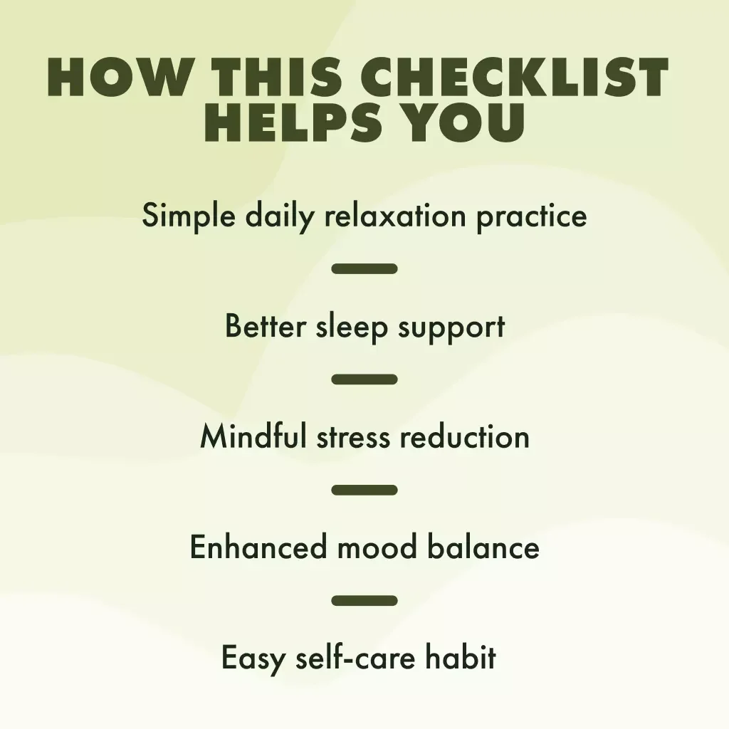 Herbal Tea Calm Ritual Checklist | Relaxation eBook | Stress Relief Digital Download | Tea Time Self-Care Routine Printable Guide