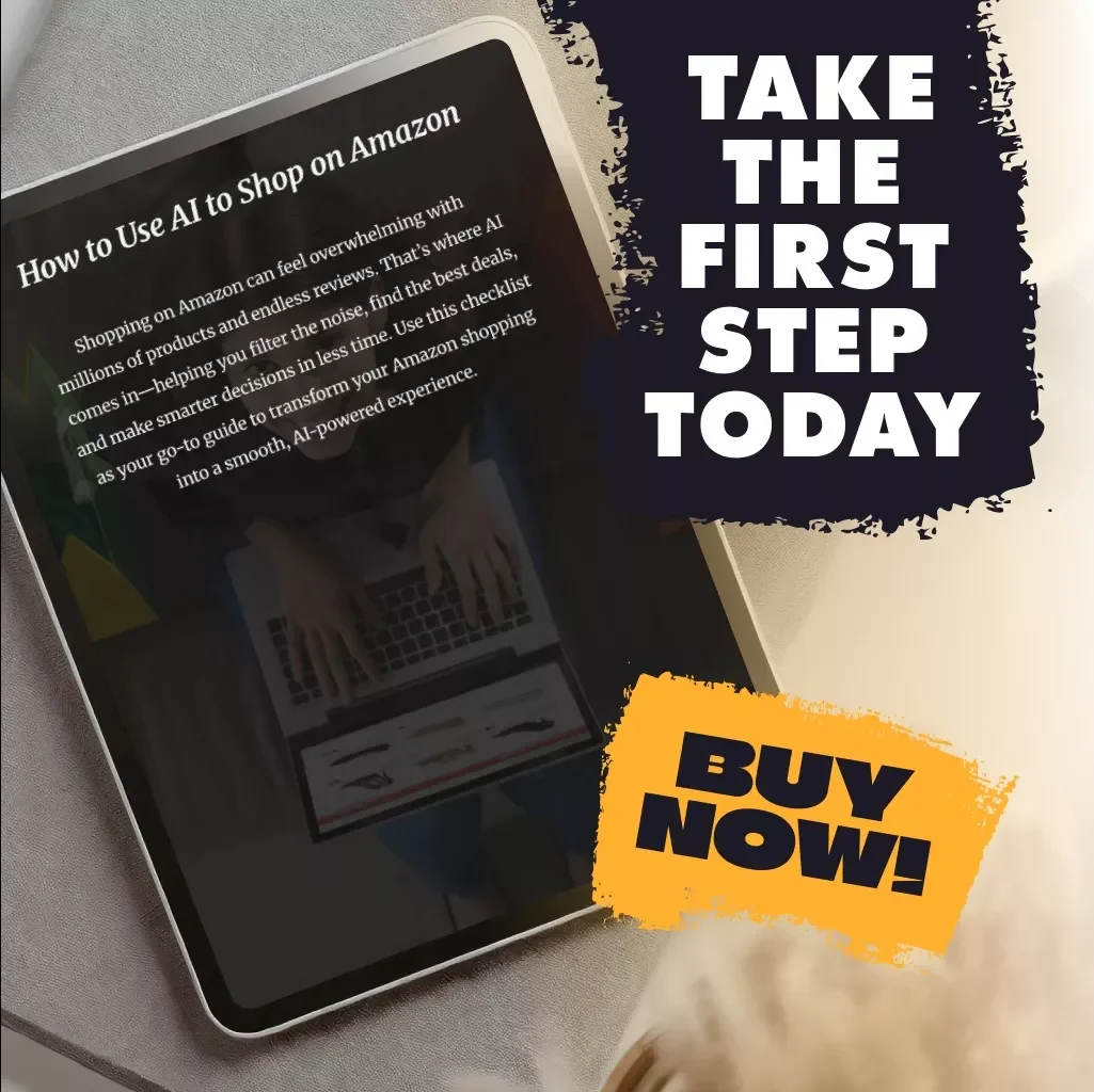 How to Use AI to Shop on Amazon Checklist | Digital Download for Smarter Online Shopping, AI Deal Trackers, Review Summarizers & Price Alerts