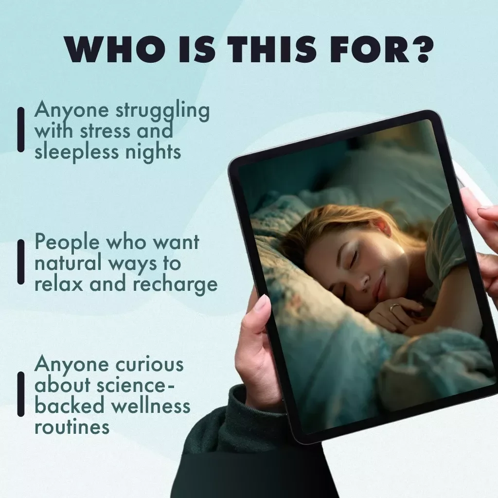 Can Sleep Relieve Stress | Stress Relief & Better Sleep eBook | Digital Download Guide, Sleep Checklist, Relaxation & Wellness Resource