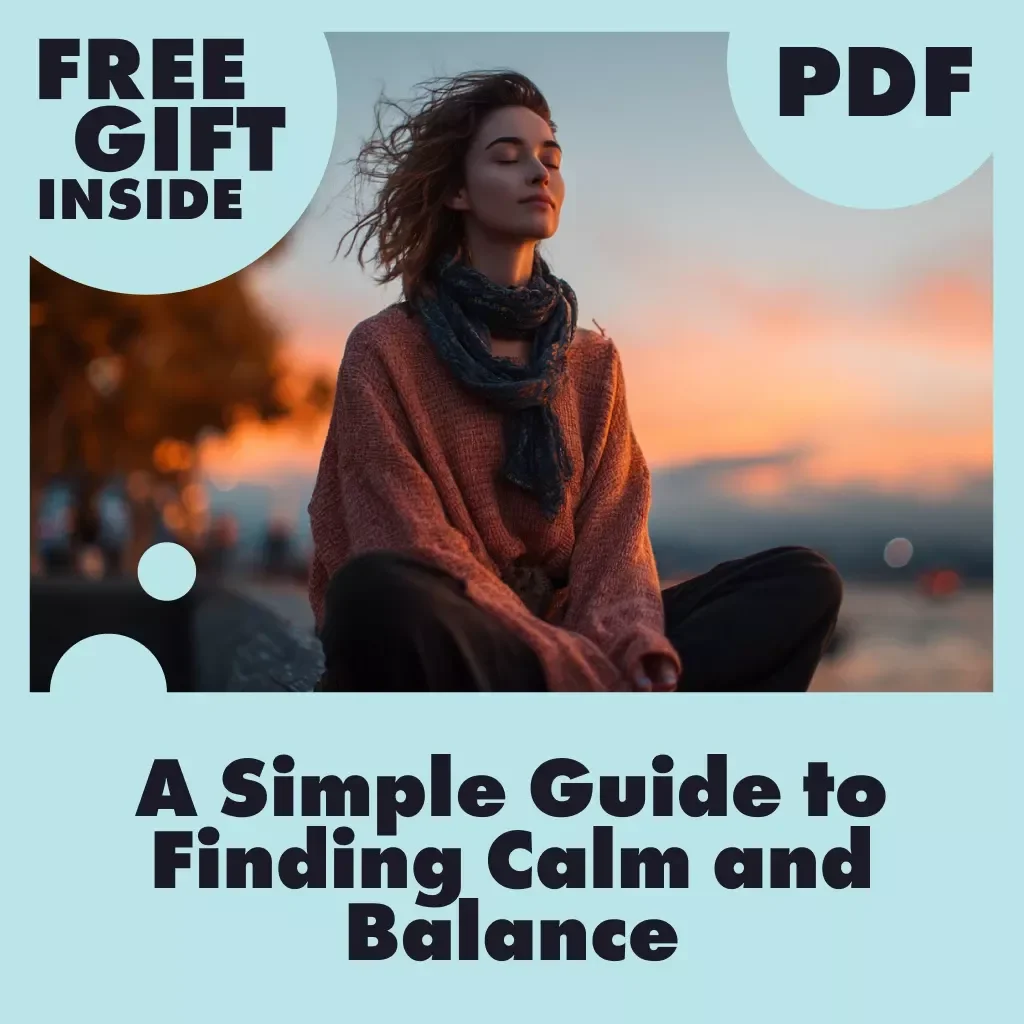 A Simple Guide to Finding Calm and Balance | Stress Relief Digital Download | How to Work Out Stress eBook for Mind & Body Wellness