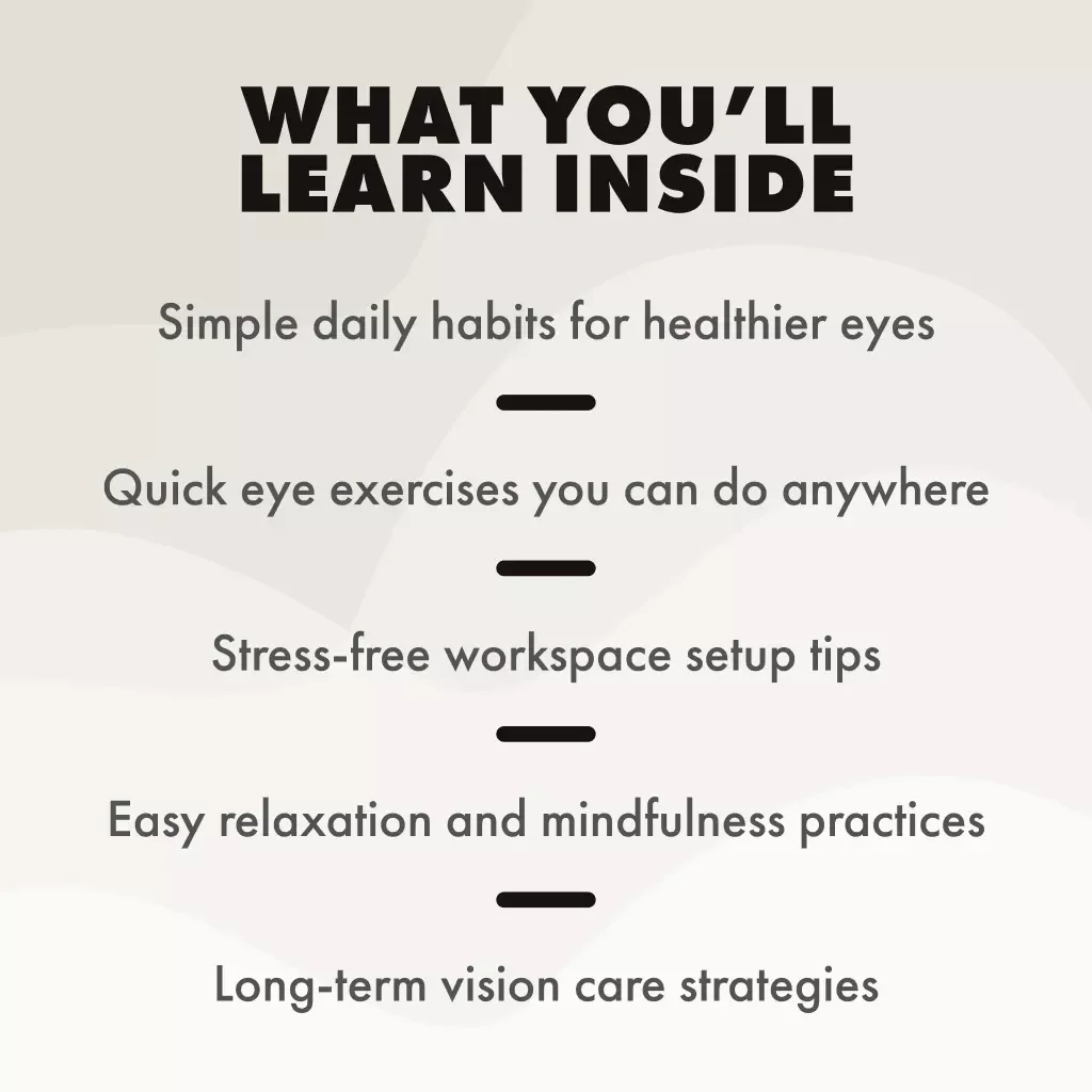 Eyes Unplugged: A Practical Guide to Relieving Eye Stress | Digital Download Guide for Screen Fatigue, Vision Health & Daily Wellness Tips