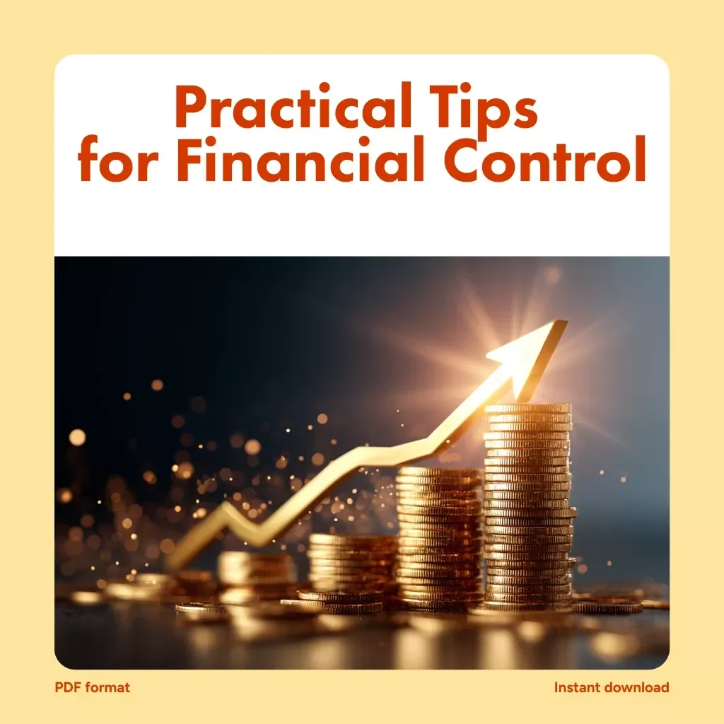 Practical Tips for Financial Control | Digital eBook for Financial Stress Management, Budgeting, Debt Relief & Money Mindset Guide