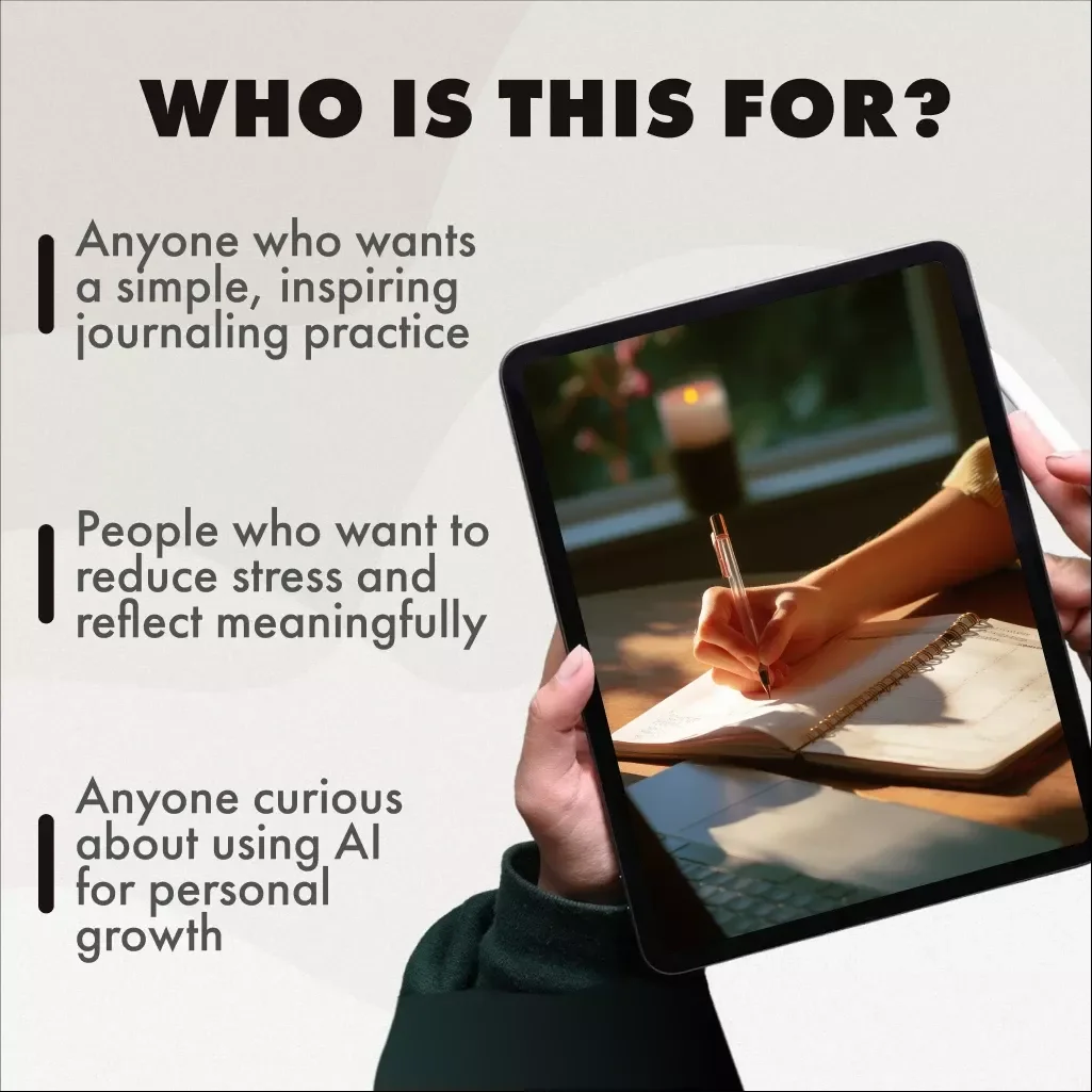 AI-Powered Journaling Adventure: Your Daily Checklist | Digital Download Guide for Creative Writing, Self-Reflection & AI-Based Journaling Routine