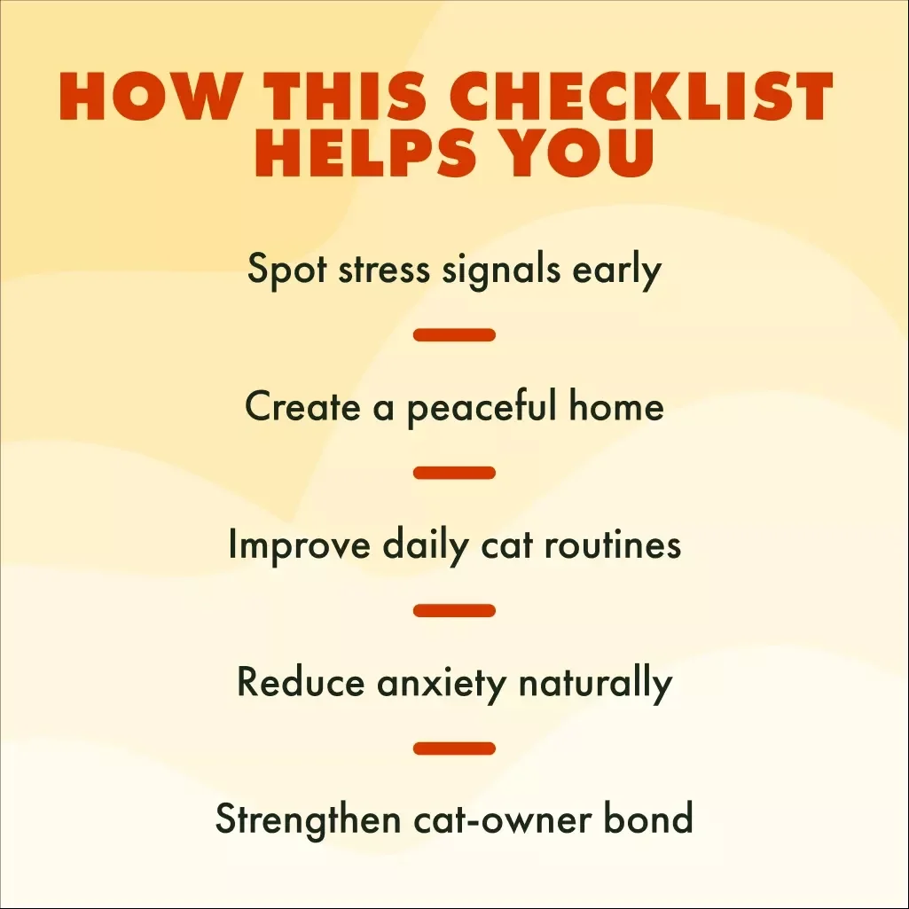 The Ultimate Cat Stress Relief Checklist: Calm Your Kitty Like a Pro | Digital Download Guide for Cat Stress Relief, eBook & Printable Cheatsheet