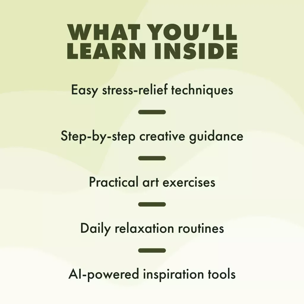 Unlocking Relaxation Through Art | Art as Relaxation Workbook | Mindful Creativity Digital Guide